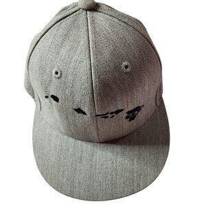 Honolua hat cap Gray hawaii surfing beach coastal ocean Fitted 6 7/8 - 7 1/4